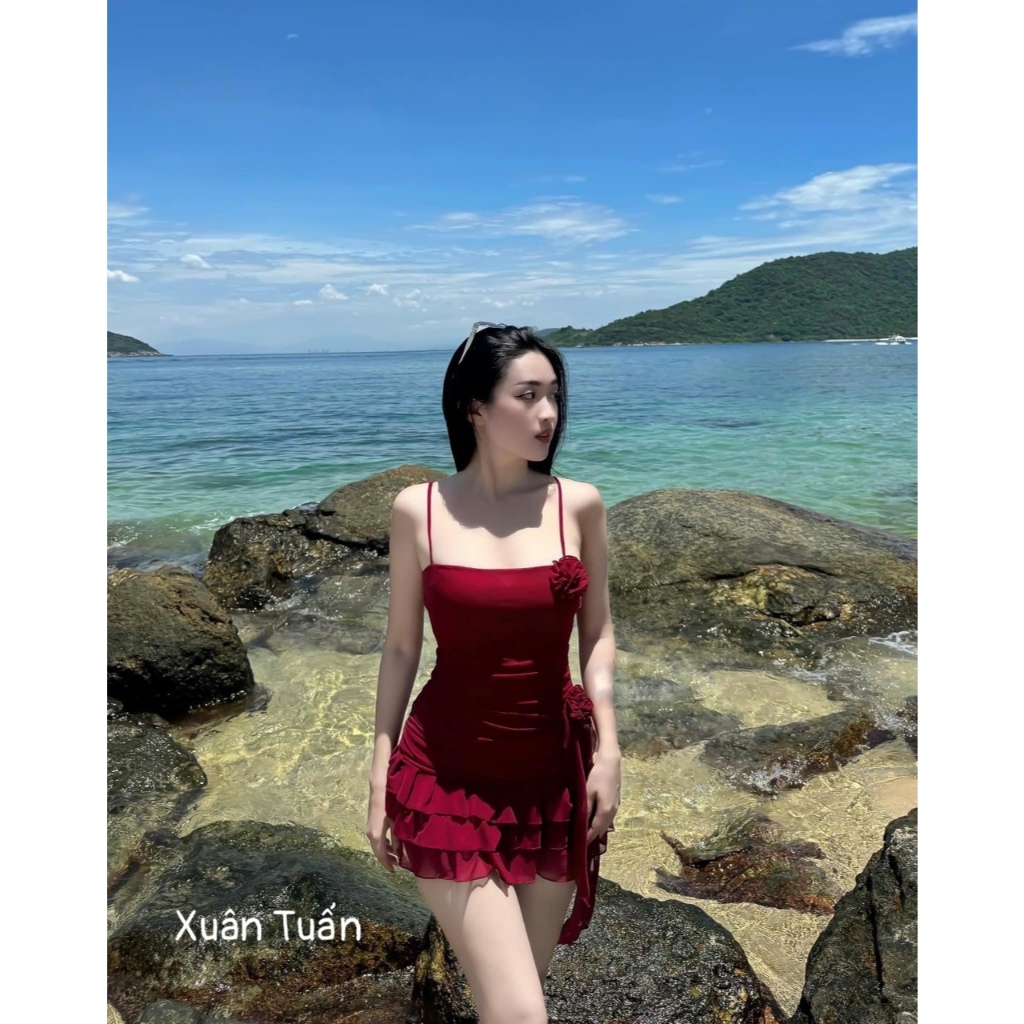 Đầm lứoi hoa hồng ND