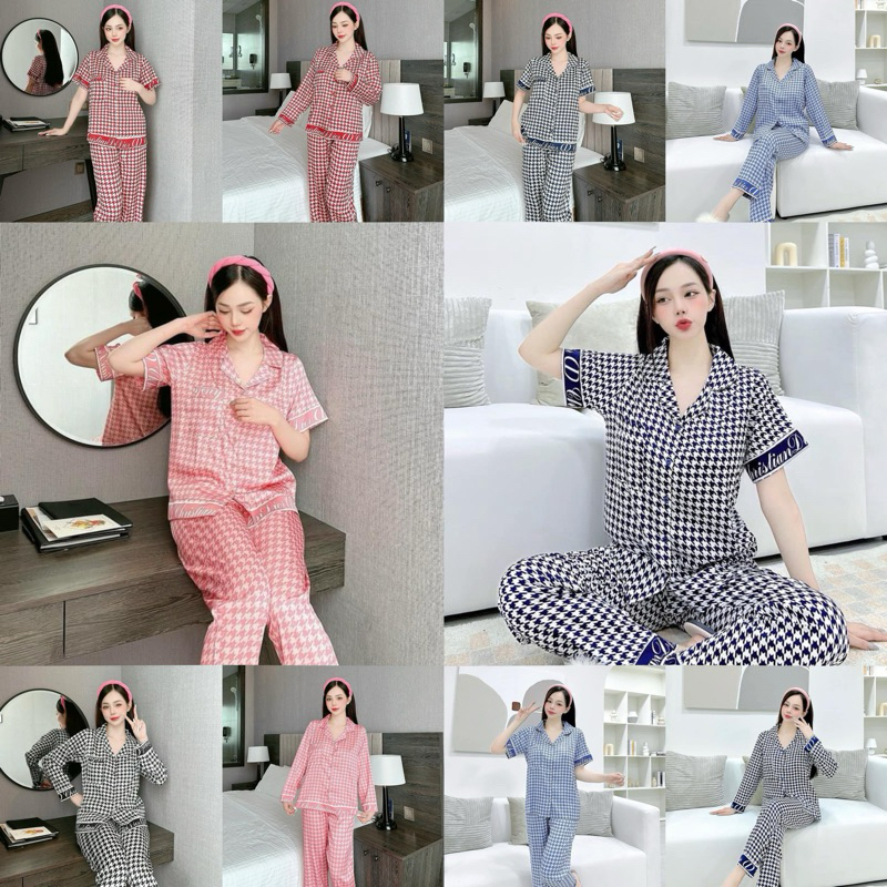 Bijama lụa xước