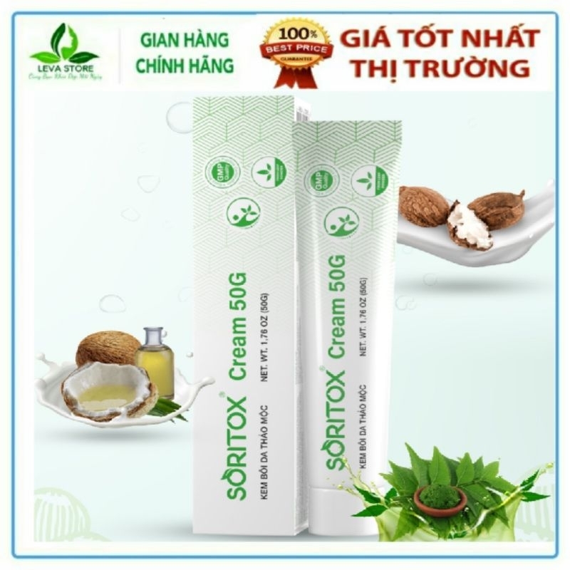 Kem Vảy Nến Soritox - Phục hồi da vảy nến, viêm da, á sừng từ thảo mộc lá Neem