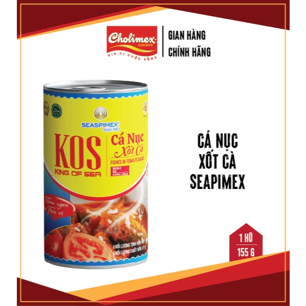Cá nục xốt cà KOS lon 155g