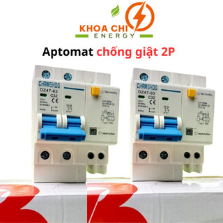Aptomat chống giật - chống rò chrmshdg 2p 16a~63a _ khoa chi