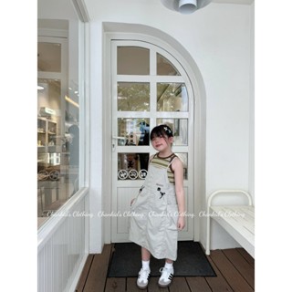 Set yếm năng động cho bé gái (kèm áo trong)_ Chankid's Clothing