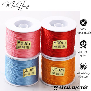 Chỉ chun co dãn xâu vòng cuộn đại 500m - MH849
