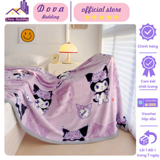 Chăn tuyết nhung disney cho bé đi học kích thước 1m5x2m , Mền nỉ văn phòng tiện lợi chất liệu mềm mịn không rụng lông