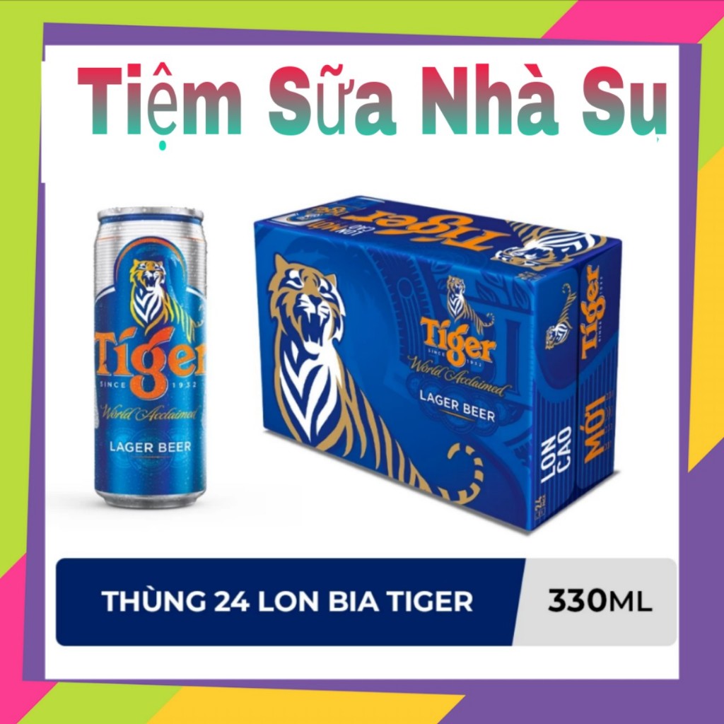 Thùng 24 lon bia Tiger 330ml