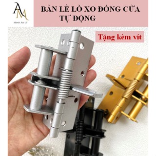 (Tặng Kẹo Cacao) (Kèm vít) Bản Lề Lò Xo Đóng Cửa Tự Động, Có Chốt Gài 90 độ, Bộ Tự Động Đóng Cửa