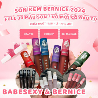 [ MỚI NHẤT 2024] SON KEM BERNICE VỎ MỚI 2 ĐẦU CỌ SON❣️ [ CHÍNH HÃNG 100% - VỎ MỚI NHẤT ] - KÈM QUÀ TẶNG 🎁