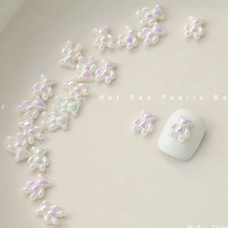 Set 100 charms gấu ánh trai hàn quốc trang trí móng