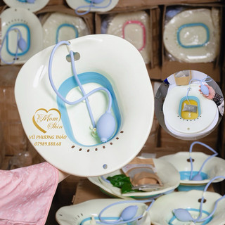 ( HÀNG LOẠI 1) CHẬU XÔNG NGÂM GẤP GỌN KÈM VÒI MOM SHIN