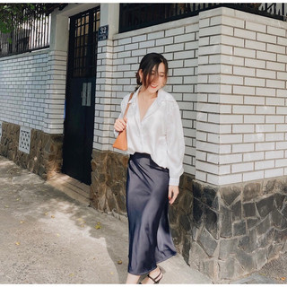 Chân váy lụa Sistersister