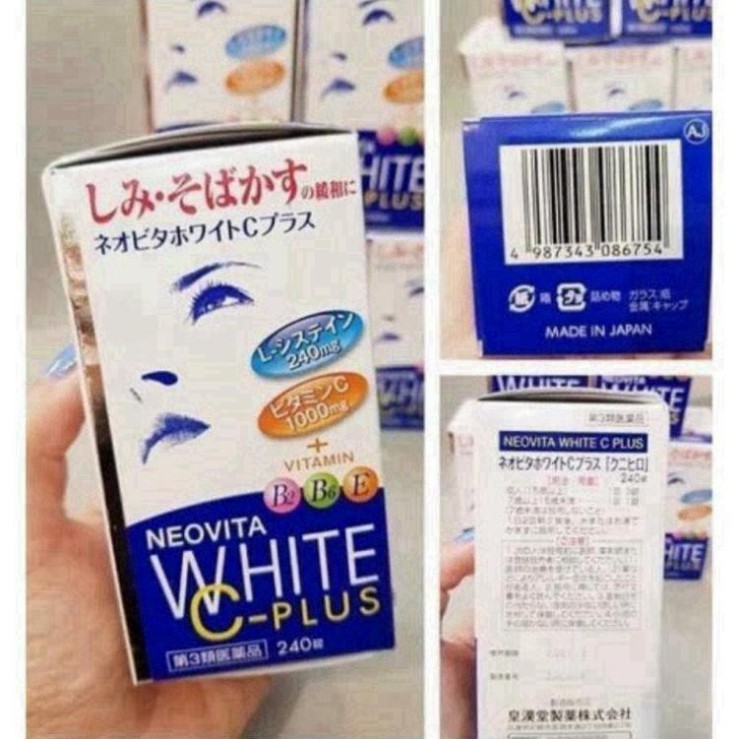 Viên Uống Trắng Da Vita White Plus Hộp 240 Viên Nhật Bản