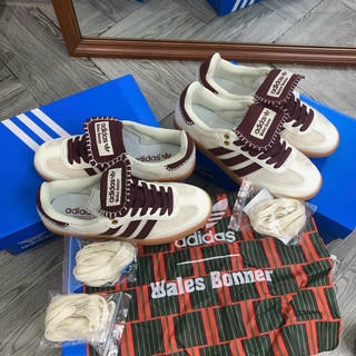 Giày A.d’idas Sam’Ba Pony originals‘ Brown White’ Lai Au