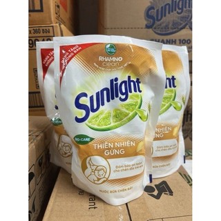 Nước Rửa Chén Sunlight Thiên Nhiên với chiết xuất chanh tươi và gừng 200g
