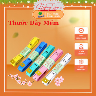 Thước dây mềm phẳng,chất lượng cao,màu ngẫu nhiên,kt 1.3cm x 150cm