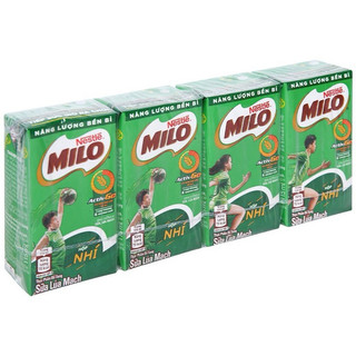 Lốc 4 hộp sữa lúa mạch Nestle Milo Active Go 110ml