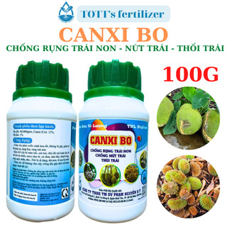 CANXI BO Chống rụng nụ, rụng trái non - Tăng đậu trái - Dùng cho cây cảnh, cây ăn quả hũ 100g TOTT's fertilizer