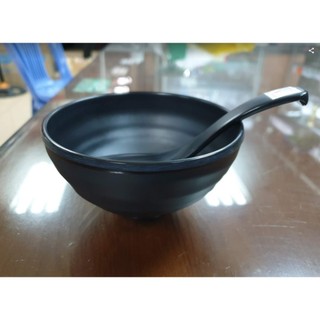 Chén cơm nhựa Melamine Nhám Đen/Ngói hãng FATACO(CO15N)