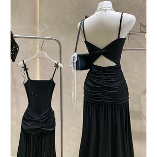 Váy Maxi 2 Dây Đính B.ư.ớ.m Hở Lưng Cao Cấp