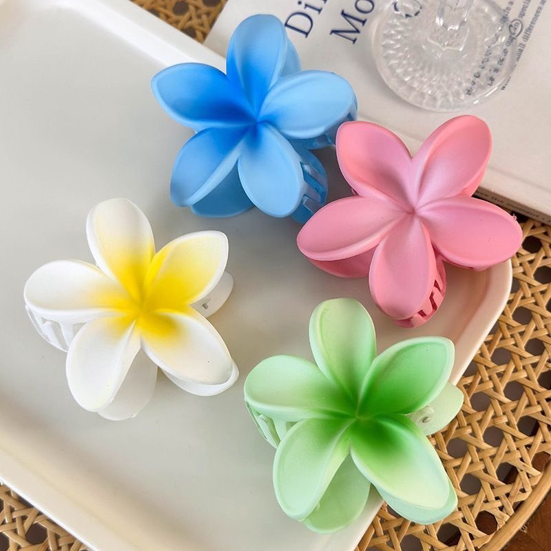 Kẹp tóc hoa sứ nhiều màu sắc hottrend loại to, Kẹp càng cua phong cách Hàn Quốc Zichi KLGOK H11