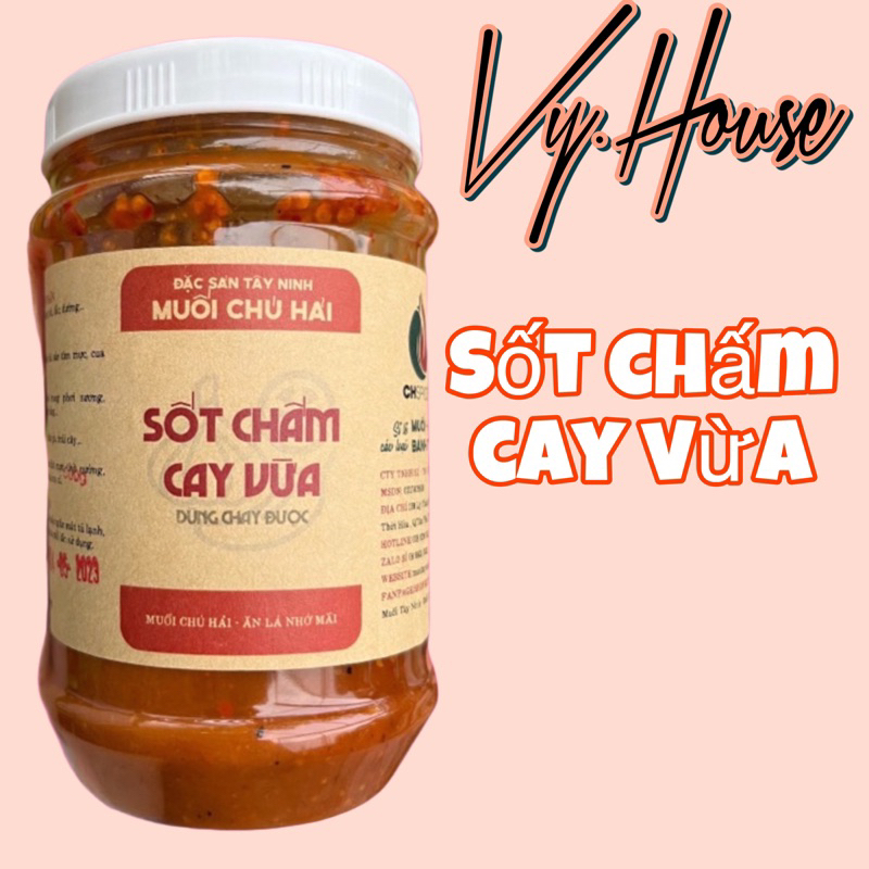 Muối sốt Chú Hải cay vừa, muối sốt Chú Hải chấm hải sản, chấm bánh tráng