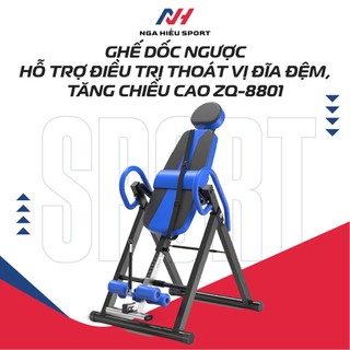 Ghế tập dốc ngược hỗ trợ điều trị đau thắt lưng, thoát vị đĩa đệm - Máy tăng chiều cao ZQ-8801 - Bảo hành 5năm