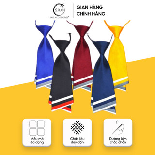 Cà Vạt Nữ Caravat Lụa Unisex Basic Trơn Hai Mảnh Thời Trang Công Sở Cao Cấp Đa Dạng Mẫu (CVNU-L1)