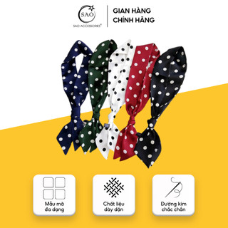 [Mua 3 tặng 1] Khăn Turban Chấm Bi 5*90 Đa Năng Phong Cách Trẻ Trung Năng Động Đa Dạng Mẫu (KTB034)