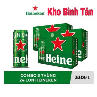 Combo 3 Thùng 24 lon bia Heineken 330ml/lon
