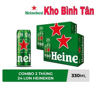 Combo 2 Thùng 24 lon bia Heineken 330ml/lon