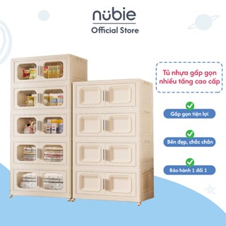 Tủ Nhựa Đồ Gấp Gọn Ngang 80/90cm, Tủ Đựng Quần Áo Đa Năng Dễ Dàng Lắp Ghép, Để Đồ Tiện Dụng, Tủ Để Đồ 4/5 Tầng