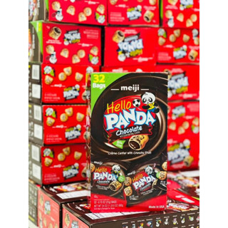 [09/2025] 🍪🍫🐼 BÁNH HÌNH GẤU PANDA THƠM GIÒN NHÂN KEM SOCOLA CỦA NHẬT MEIJI HELLO PANDA CHOCOLATE HỘP 32 GÓI x 21G (680G)