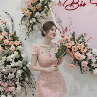 Đầm Dạ Lông Vũ Tay Con Xinh Xắn