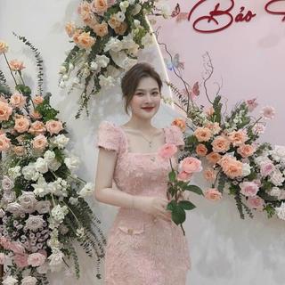 Đầm Dạ Lông Vũ Tay Con Xinh Xắn