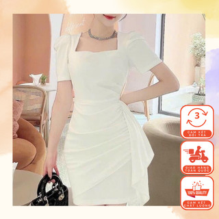 Đầm Body Cổ Vuông Siêu Tôn Dáng