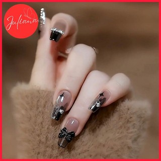 [Mã-M223] Móng Tay Giả Juliana Hộp 24 Nails Box (Kèm Phụ Kiện Làm Móng)