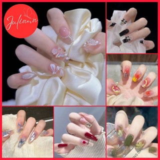 [Mã-L011] Set 24 Móng Tay Giả Đủ Hoạ Tiết Cho Bạn Lựa Chọn Mẫu Siêu Xinh Dành Cho Nữ (Tặng Kèm Keo + Dũa + miếng Dán)