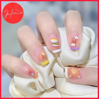 [Mã-A583] Móng Tay Giả Juliana Hộp 24 Nails Box (Kèm Phụ Kiện Làm Móng)