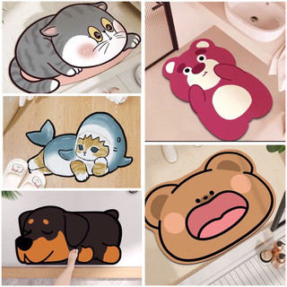 Thảm chùi chân cute thảm nỉ lì chất đẹp 40x60cm
