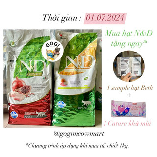 Hạt Farmina N&D cao cấp cho mèo - Thức ăn dinh dưỡng thú cưng Gogi Meow Mart