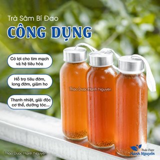 Trà sâm bí đao 10 set mix sẵn, kèm hạt chia giúp giải nhiệt mùa hè, thanh lọc cơ thể