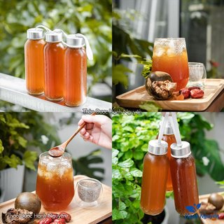 Trà sâm bí đao 10 set mix sẵn, kèm hạt chia giúp giải nhiệt mùa hè, thanh lọc cơ thể