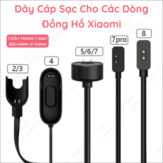  Dây Cáp Sạc Đồng Hồ Xiaomi Mi Band 4 5 7 Pro 8 9 Pro  8 Active  Redmi Watch 2 4  2 3 Lite  Horloge 2  Smart Band Pro 