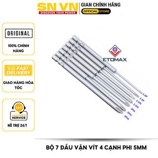 Bộ 7 đầu vặn vít cao cấp 4 cạnh cao cấp được làm từ vật liệu thép chất lượng cao