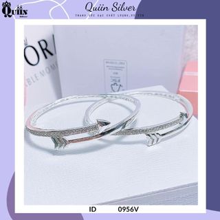 Vòng tay/Lắc tay bạc ta, bạc S925 Quiin - Hình mũi tên dành cho nữ 0956V