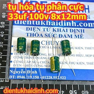 Tụ hóa tụ phân cực 33uf 100v kde0132