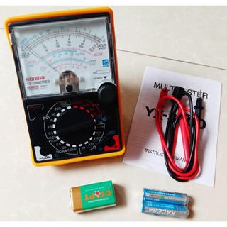 Đồng hồ đo kim vạn năng SUNMA YX-3600TREB với đèn và loa báo thông mạch [Kèm 2 Pin AA]