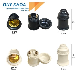 Đui Đèn E27 Đui Treo và Đui Đúc Kín Nước Có Dây 12cm Vinamax