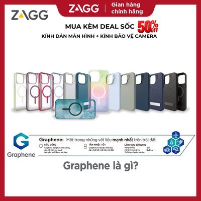 Ốp lưng ZAGG cho iPhone 15 Pro - Chống trầy xước, va đập - Đa dạng mẫu thiết kế