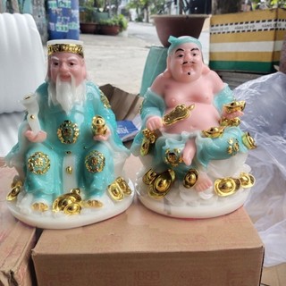 Thần Tài thổ địa đá cao 19cm