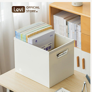 Hộp đựng tài liệu đa năng LoviOffice 2622, khay đựng sách vở, văn phòng phẩm có thể gấp gọn, kèm tay cầm tiện lợi